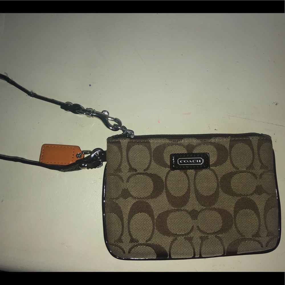 old Brown Coach wristlet